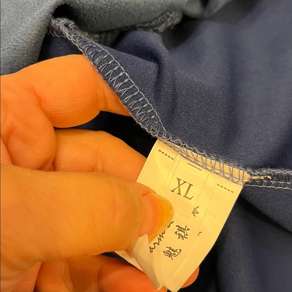 😍 SHOW SPECIAL -CLARON QI SANG Blue Suede-look Front Zipper Jacket Plus Size  XL - Picture 9 of 11